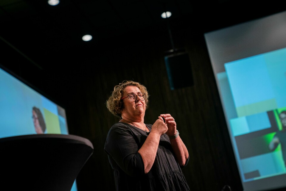 – Jeg tror ikke det er noen partier som ønsker høyest mulig aborttall. Dette en sak vi kan enes om og som jeg mener er prinsipielt viktig, sier Olaug Bollestad. KrFs landsmøte 2019. Olaug Bollestad