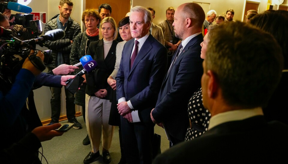 Partiene møtte pressen etter de var enige om å øke Ukraina-støtten til 35 milliarder kroner i 2025. Foto: Cornelius Poppe / NTB Partiene møtte pressen etter de var enige om å øke Ukraina-støtten til 35 milliarder kroner i 2025. Foto: Cornelius Poppe / NTB