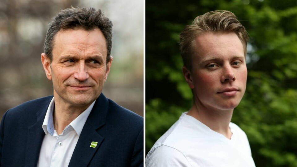 KJERNEKRAFTKARER: Tobias Stokkeland og Grønn Ungdom vil ha kjernekraft i Norge. Det vil ikke Arild Hermstad, nestleder i MDG. Arild Hermstad / Stokkeland