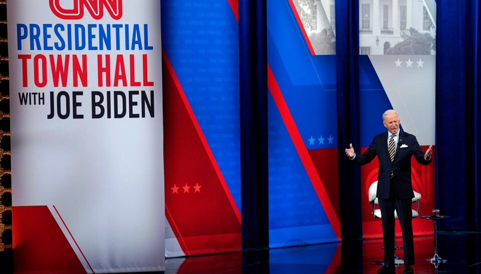 President Joe Biden er lei av å snakke om forgjengeren i Det hvite hus. Foto: AP / NTB