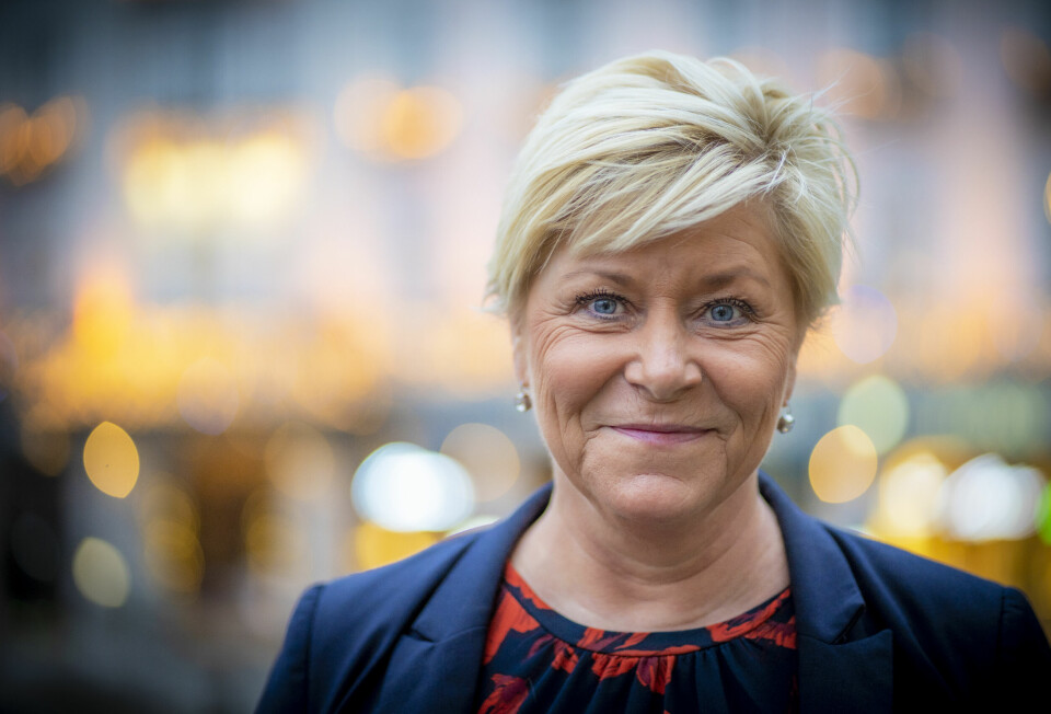 SVARER: Frp-leder Siv Jensen mener snikislamisering er et treffende begrep.