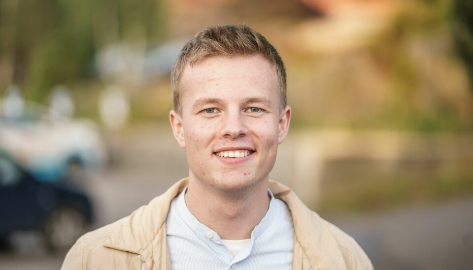 LEDER: Hadle Rasmus Bjuland fra Nærbø i Rogaland blir ny leder i KrFU. Arendalsuka 2021. KrF