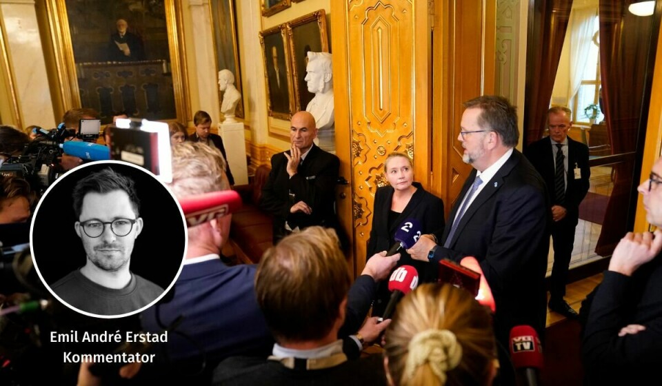 KOSELEG: I all hyggen, god stemning og slarving over kaffikoppane, kan det vere vanskeleg for politikarane å hugse på at Stortinget er Norges lovgjevande forsamling, skriv kommentator Emil André Erstad. kk