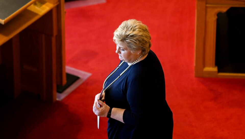 Erna Solberg leder fremdeles landets største parti. På Opinions marsmåling får Høyre en oppslutning på 26,9 prosent. Foto: Annika Byrde / NTB Erna Solberg leder fremdeles landets største parti. På Opinions marsmåling får Høyre en oppslutning på 26,9 prosent. Foto: Annika Byrde / NTB