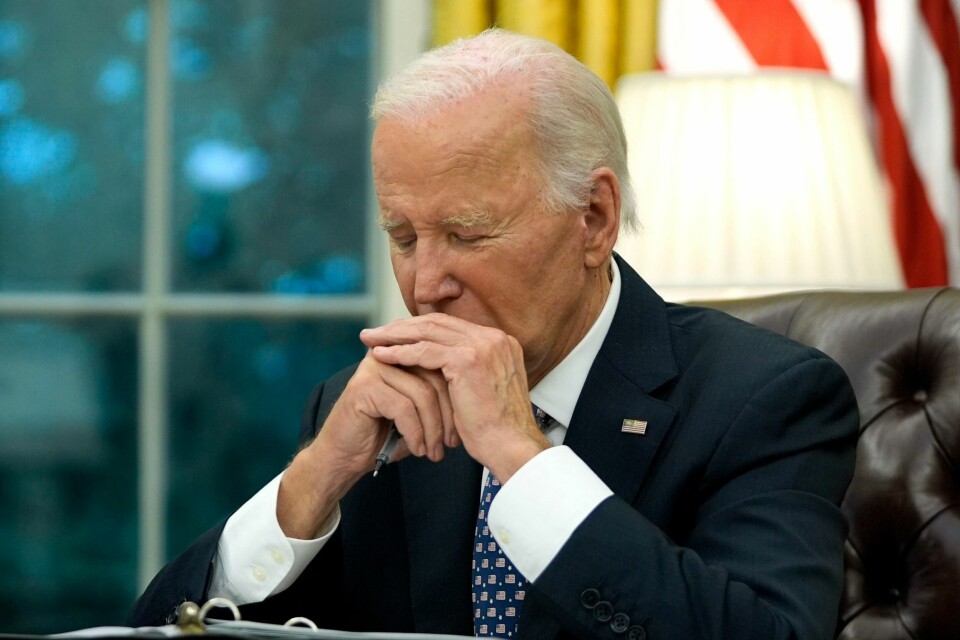 President Joe Biden har ikke greid å redusere antallet fattige i USA i løpet av sine snart fire år i Det hvite hus. Republikanerne, som har flertall i Representantenes hus, har skylden, mener han. Foto: AP / NTB President Joe Biden har ikke greid å redusere antallet fattige i USA i løpet av sine snart fire år i Det hvite hus. Republikanerne, som har flertall i Representantenes hus, har skylden, mener han. Foto: AP / NTB