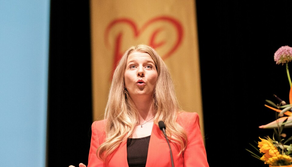SER TIL SVERIGE: Ida Lindtveit Røse inspireres av hvordan svenske Kristdemokraternas berømte partileder, Ebba Busch, tar tøffe konfrontasjoner i TV-debatter. KRF landsmøte