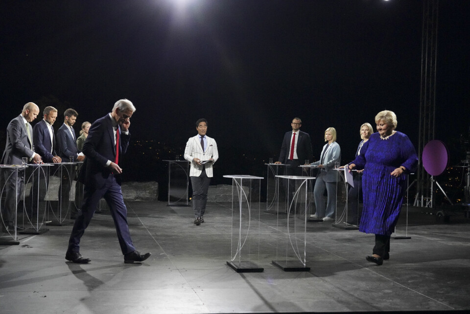 Arendalsuka 2021 - PartilederdebattPartilederne møttes til debatt i Arendal.(Foto: Ole Berg Rusten /NTB/NTB)
