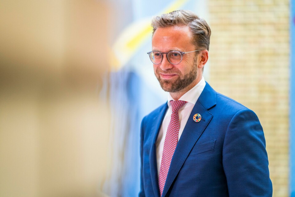 Kommunalminister Nikolai Astrup. Foto: NTB Oslo 20201104. Kommunalminister Nikolai Astrup (H) etter Stortingets muntlige spørretime onsdag.Foto: Håkon Mosvold Larsen / NTB