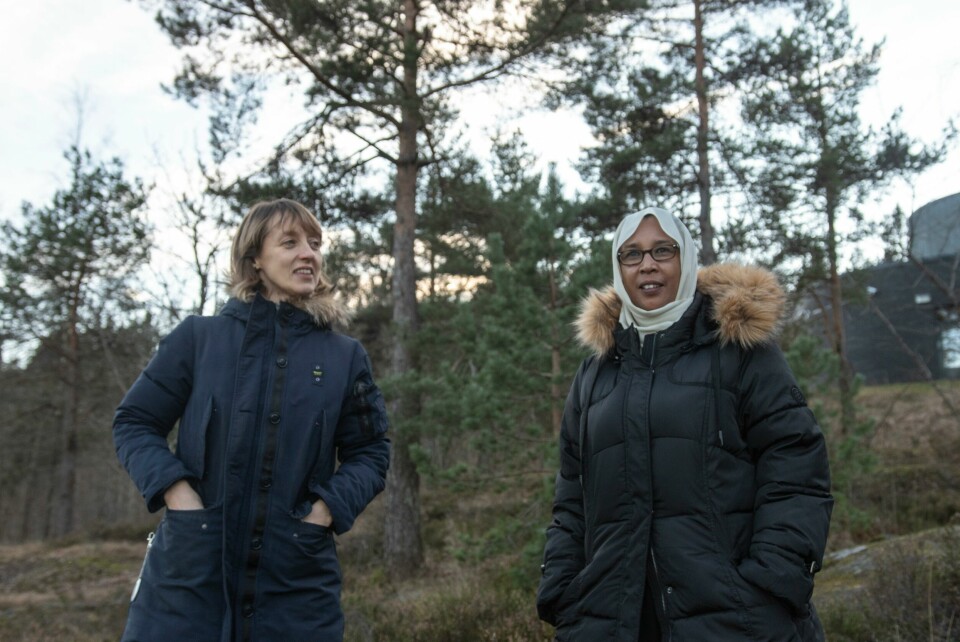 AKTØR: Integreringsdiakon Signe Myklebust sier at kirken vil være til stede som samfunnsaktør. – Det er fint at kommunen regner oss med som relevante deltagere i dugnaden, sier hun. Samarbeid mellom Fjell Kirke og Najib Helseorganisasjon. Signe Myklebust og Fadumo Abdi
