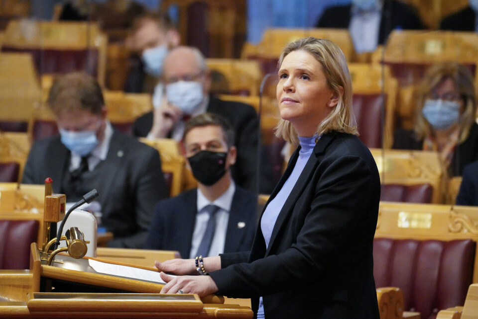 «KRISTNE» FLYKTNINGER: – For første gang skal kristne forfulgte endelig prioriteres. Jeg ser at det blir kritisert fra mange hold, men er veldig glad for at dette ble prioritert, sa Sylvi Listhaug fra Stortingets talerstol.