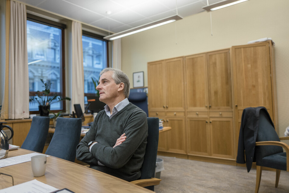 – Vi kan ikke bekjempe konspirasjonsteoriene alene, sier Ap-leder Jonas Gahr Støre. Han ber særlig høyresiden være tydeligere. Foto: Erlend Berge