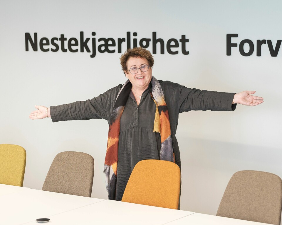 ÅPNE ARMER: Olaug Bollestad bedyrer at hun er ubekymret over at også MDG sikter seg inn på småbarnsmødre. – Lan er hjertelig velkommen til å stemme KrF, gliser partilederen. Partileder Olaug Bollestad i KrF.