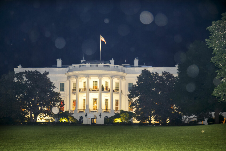 WASHINGTON DC: Det hvite hus i Washington, USA. Det hvite hus i Washington.