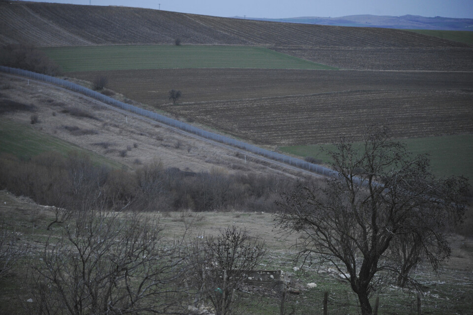 GJERDE: Bulgaria har bygget et piggtrågjerde langs grensen mot Tyrkia. gjerde