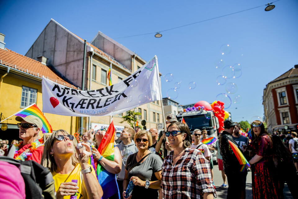 FLERE KJØNN: Pride-markeringer for mangfold - og mot undertrykkelse. En rekke partier markerer avstand mot konverteringsterapi ved å love forbud. Valg 2021
