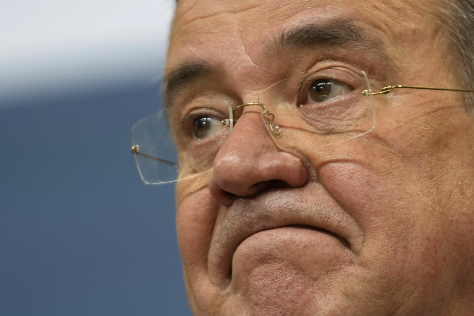 NEDERLAG: Armin Laschet og kristendemokratiske CDU/CSU leverer sitt dårligste valgresultat noensinne, med 24,1 prosent. Foto: Markus Schreiber / AP / NTB Armin Laschet og kristendemokratiske CDU/CSU leverer sitt dårligste valgresultat noensinne, med 24,1 prosent. Foto: Markus Schreiber / AP / NTB