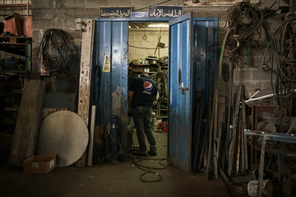 STENGT: Fram til 2021 hadde Pepsi ein brusfabrikk i Gaza. Då Israel innførte restriksjonar, blei fabrikken stengt. BRUS