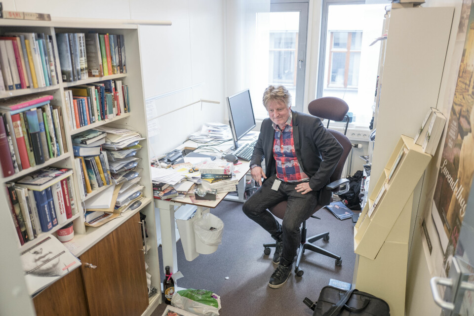 Cappelen Damms Knut Gørvell forsvarer forlagenes påkostede promotering av bestselgerne: – Kjøper du inn noe for å tjene på det, så må du også bruke penger på markedsføring. Foto: Erlend Berge