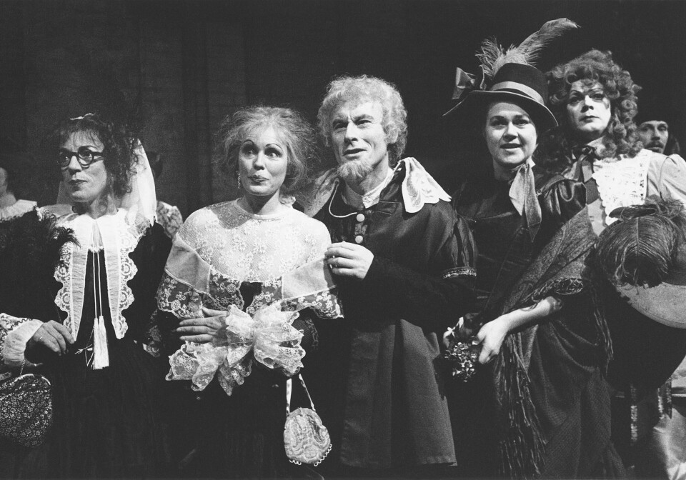 Grethe Ryen som Rachel i Alan Ayckbourns God jul og godt nytt år som ble satt opp på Det norske teatret i 1996.