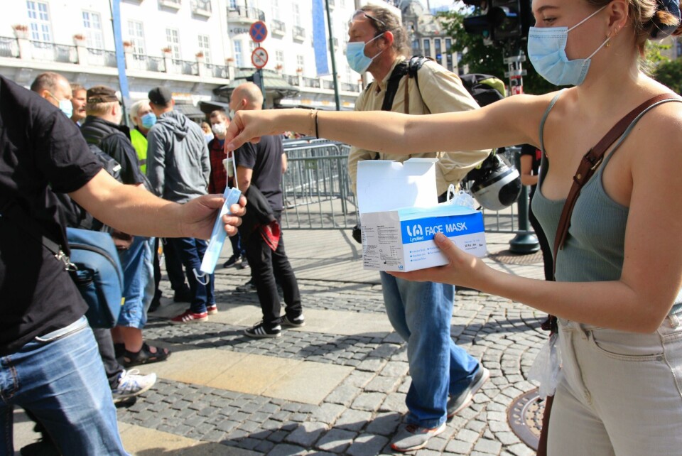 Demonstrasjon i Oslo: Sian-profil rev ut koransider ###