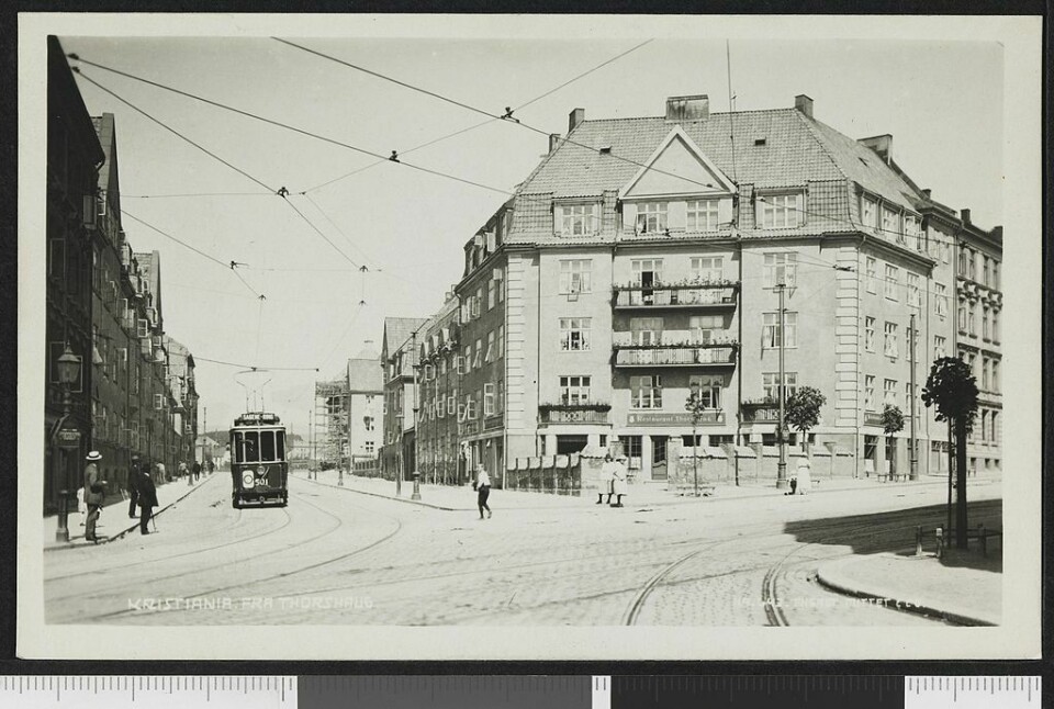Torshovbyen ble bygget ut på 1910- og 1920-tallet og er betegnende for datidas ideal om gode arbeiderboliger. FOTO: Nasjonalbibliotekets bildesamling