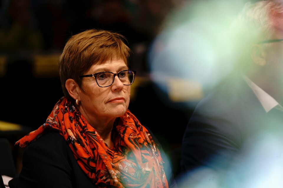 FIKK NEI: Frivillige i Den norske kirke får ikke lengre rett til fri for å delta på for eksempel Kirkemøtet. Direktør i Kirkerådet, Ingrid Vad Nilsen, sier at de nå må tenke gjennom hvilke endringer trossamfunnsloven faktisk innebærer for dem. Åpning av Kirkemøtet 2022.