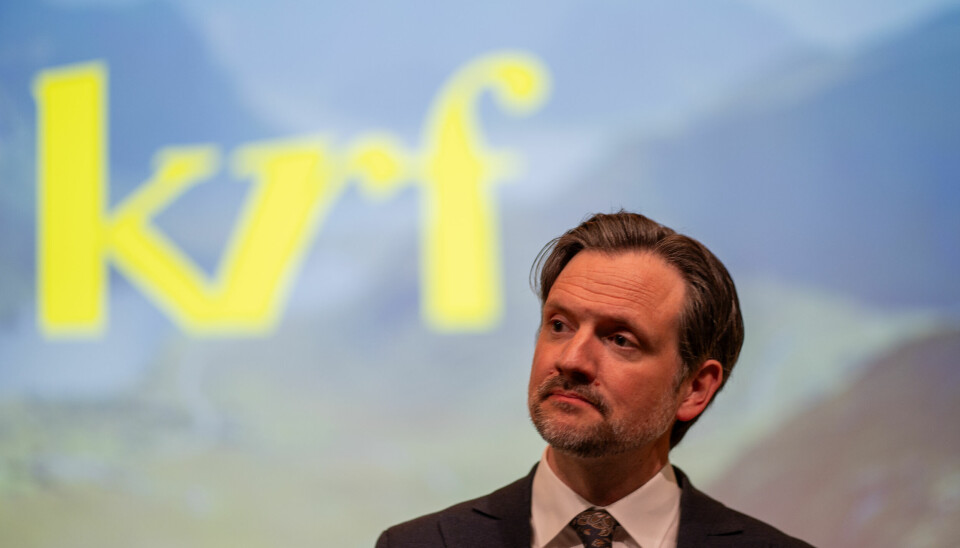 Dag-Inge Ulstein under KrFs landsmøte i Bergen