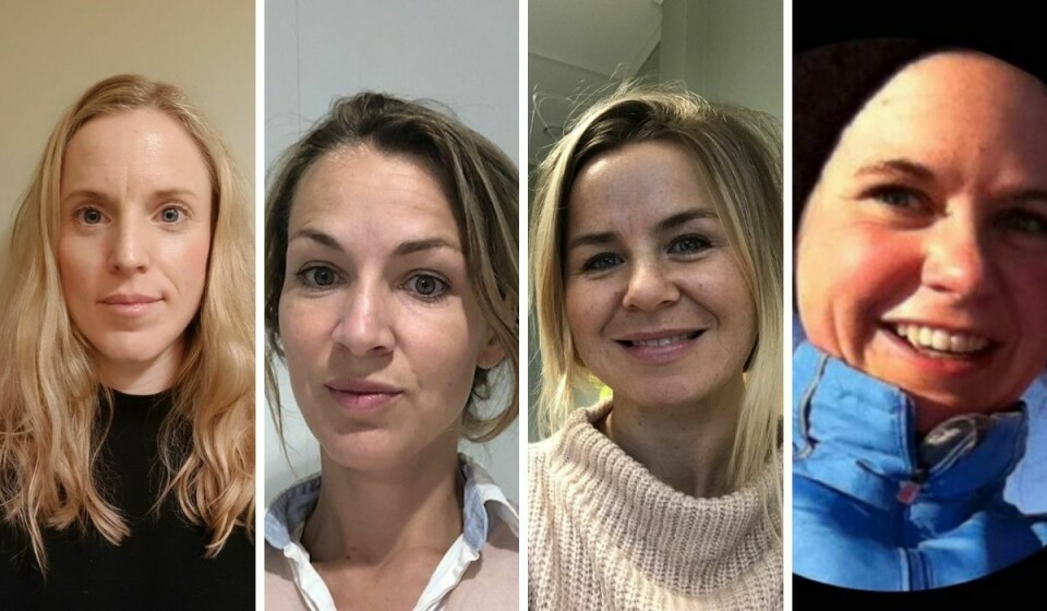 Mødrene Lillian Joranger Teigan, Emilie Lassen Bue, Jeanett Gundersen Johansen og Camilla Søby er medlemmer av støttegruppa for Delnaz og Khairi. Lillian Joranger Teigan, Emilie Lassen Bue, Jeanett Gundersen Johansen og Camilla Søby, støttegruppa for Delnaz og Khairi,