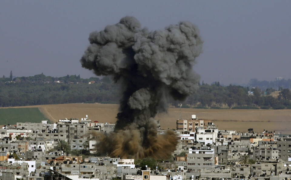 Det har vært voldsomme krigshandlinger mellom Israel og palestinske Hamas de siste dagene. Foto: Hatem Moussa / AP / NTB Det har vært voldsomme krigshandlinger mellom Israel og palestinske Hamas de siste dagene. Foto: Hatem Moussa / AP / NTB