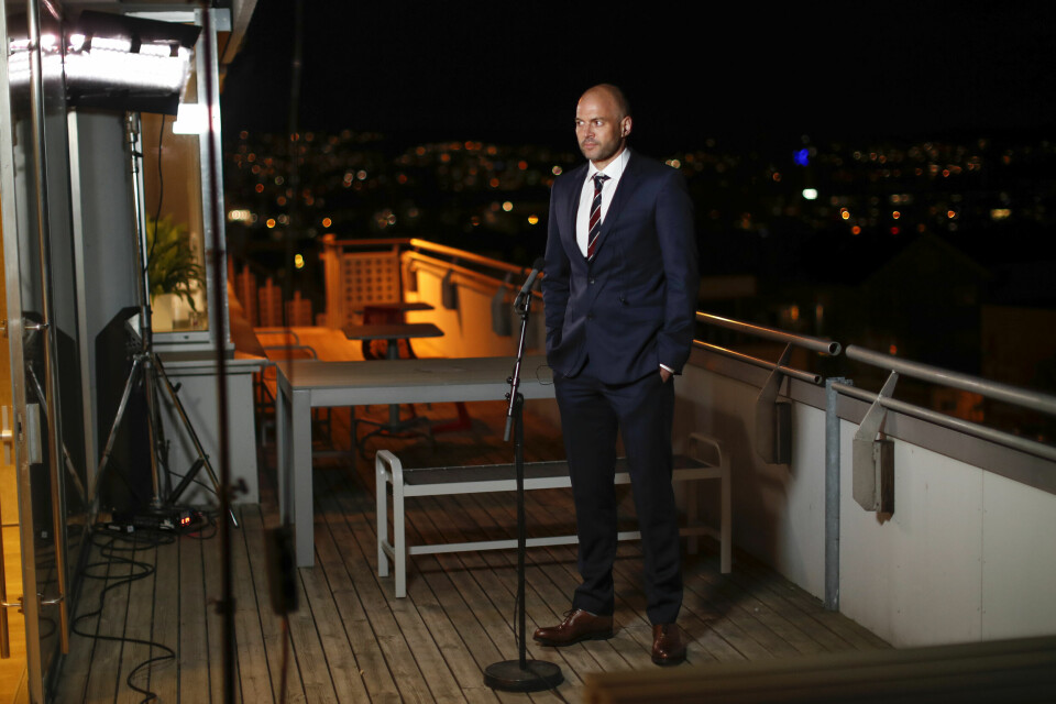 NOMINERT: Anders Hammer attends a screening of the Oscars on Monday, April 26, 2021 in Oslo, Norway. (AP Photo/Francisco Seco, Pool) Oscar