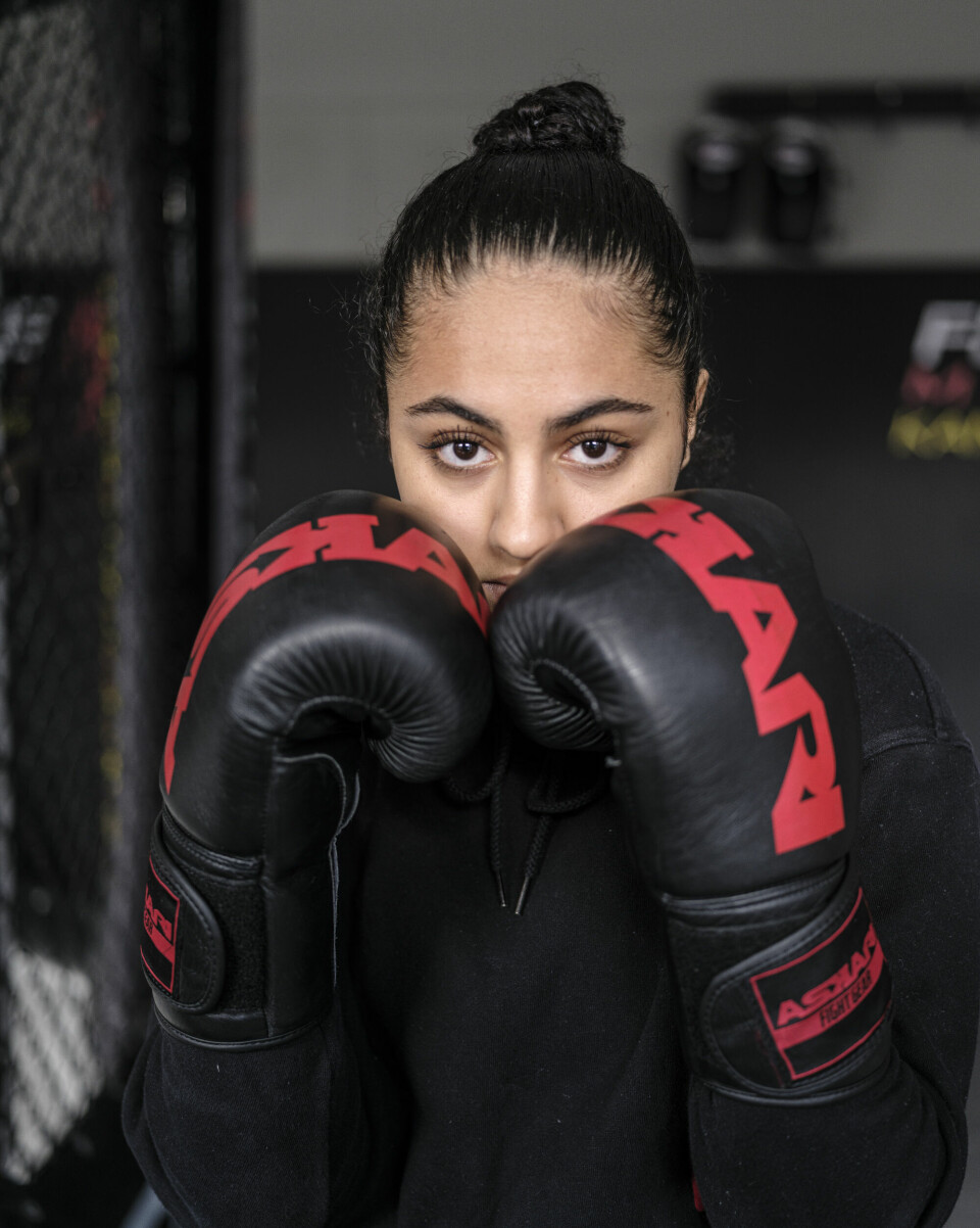 TRIPPEL MESTER: Ayesha Abid er bare 18 år, og har allerede tatt tre verdensmestertitler. Elyes Abid og Ayesha Abid