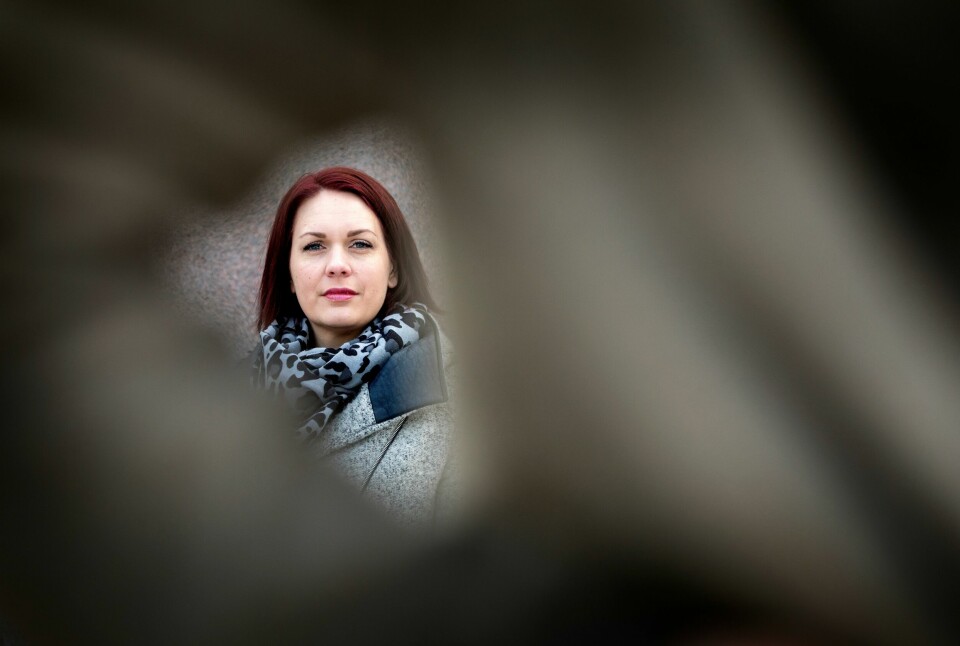 – Det er rørende å se hvilken omsorg Ropstad har for samvittighetsfrihet. Den friheten ga han aldri oss da Frp satt i regjering, sier Frp-talskvinne Åshild Bruun-Gundersen. Oslo, NORGE 20200204. Åshild Bruun-Gundersen i FrP på Stortinget.Foto: Gorm Kallestad / NTB scanpix