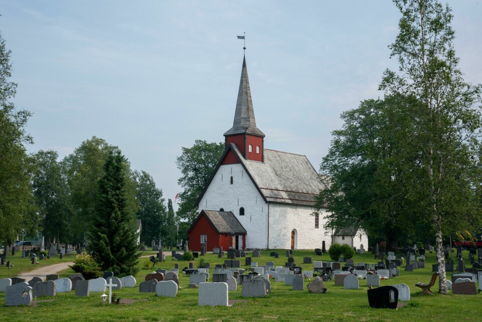 Ranem kirke. Ranem kirke utenfor Namsos, Trøndelag.