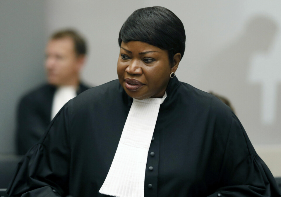 3. MARS: Aktor Fatou Bensouda i ICC har opprettet etterforskningen.