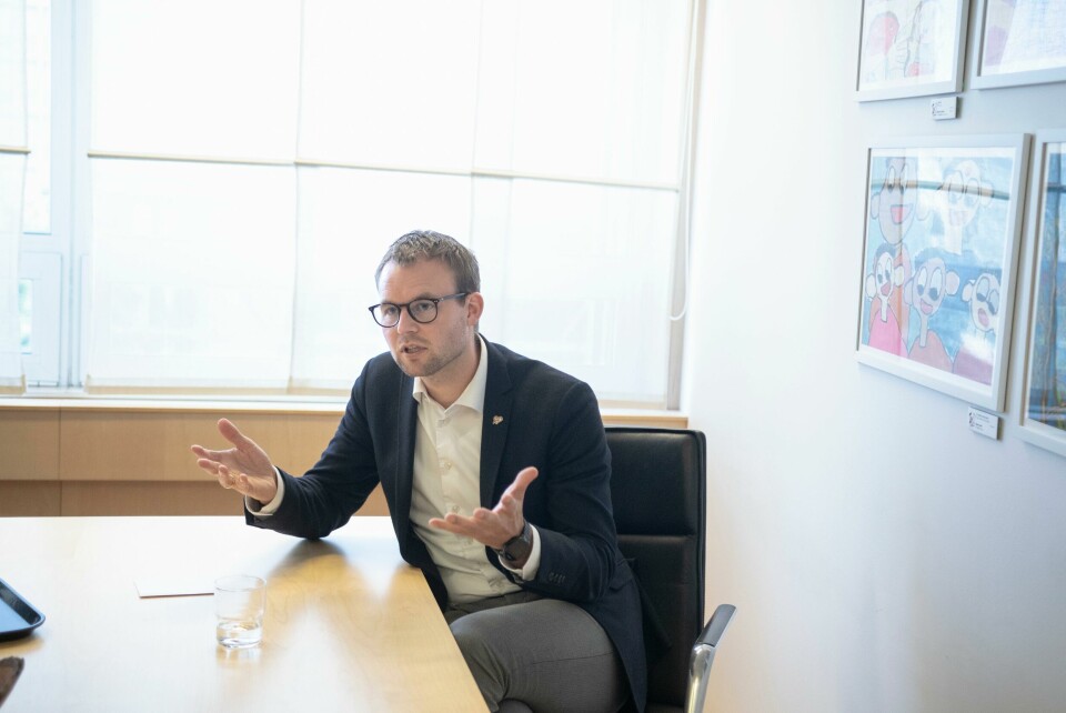 Kjell Ingolf Ropstad (KrF) tror kontakten mellom foreldre og barn kan være inspirasjon for videre arbeid med hjemmekontor. Kjell Ingolf Ropstad ifb. med ett år til valg.