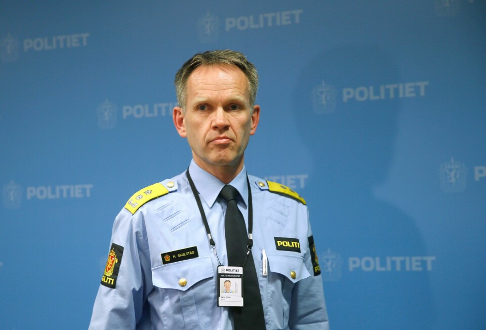 Assisterende politidirektør Håkon Skulstad sier sikkerheten Oslo 20160322.
Håkon Skulstad i Politidirektoratet holder pressebrifing om angrepene i Belgia.
Foto: Vidar Ruud / NTB