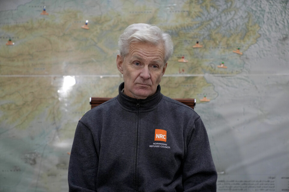 Generalsekretær i Flyktninghjelpen (NRC), Jan Egeland, fotografert under et intervju i Kabul i januar 2023. Generalsekretær Jan Egeland i Flyktninghjelpen var i Afghanistan denne uken og møtte representanter for Taliban. Foto: Ebrahim Noroozi / AP / NTB