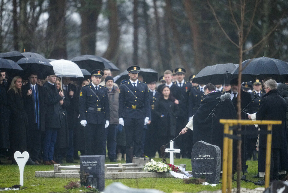 Politibetjent Markus Botnen fra Sandnes begraves på Soma Gravlund. 25 år gamle Botnen ble drept i en skuddveksling på Klepp i romjulen og ble gravlagt i Sandnes mandag. Foto: Beate Oma Dahle / NTB Politibetjent Markus Botnen fra Sandnes begraves på Soma Gravlund. 25 år gamle Botnen ble drept i en skuddveksling på Klepp i romjulen og ble gravlagt i Sandnes mandag. Foto: Beate Oma Dahle / NTB