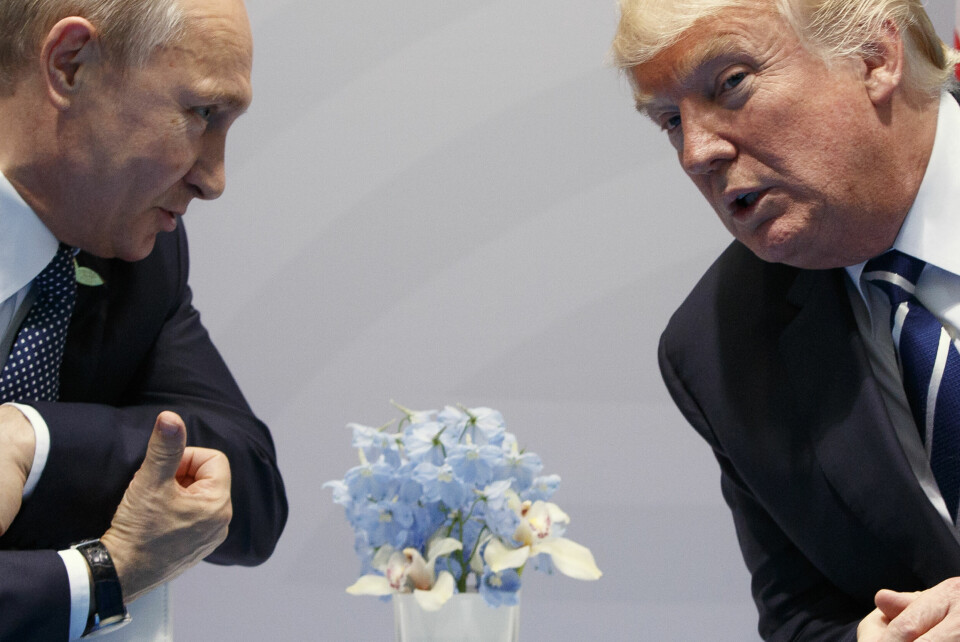 USAs president Donald Trump vil forhandle med Russlands president Vladimir Putin om fred i Ukraina. Utspillet har tatt Europa på senga. Foto: AP / NTB USAs president Donald Trump vil forhandle med Russlands president Vladimir Putin om fred i Ukraina. Utspillet har tatt Europa på senga. Foto: AP / NTB