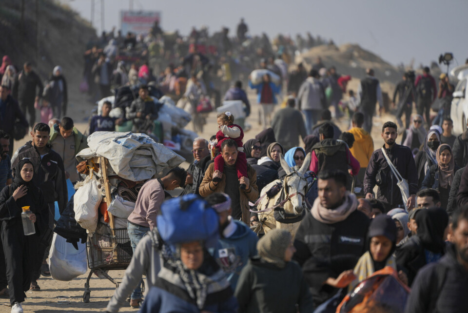 KRAFTIGE REAKSJONER: Den amerikanske presidentens forslag om å fordrive to millioner palestinere fra Gaza har vakt kraftige reaksjoner. Her vender palestinere hjem til ruinene i Nord-Gaza etter at våpenhvilen trådte i kraft i januar. Den amerikanske presidentens forslag om å fordrive to millioner palestinere fra Gaza har vakt kraftige reaksjoner. Her vender palestinere hjem til ruinene i Nord-Gaza etter at våpenhvilen trådte i kraft i januar. Foto: Abdel Kareem Hana / AP / NTB