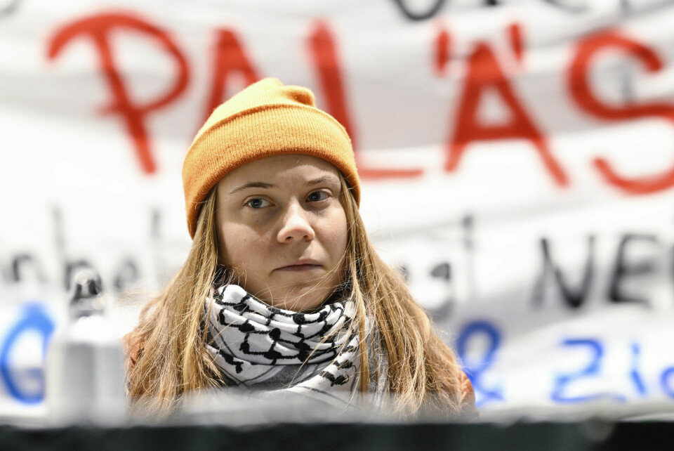 Klimaaktivist Greta Thunberg må møte i retten etter ein propalestinsk demonstrasjon i Stockholm i mai i fjor. Foto: Uwe Anspach / DPA via AP / NTB Klimaaktivist Greta Thunberg må møte i retten etter en propalestinsk demonstrasjon i Stockholm i mai i fjor. Foto: Uwe Anspach / DPA via AP / NTB