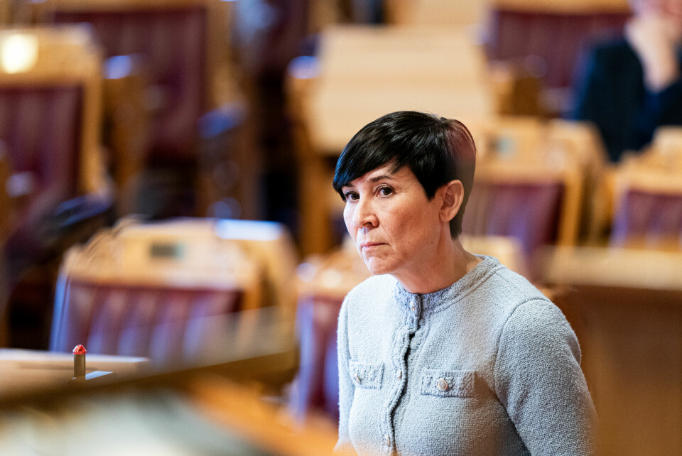 REAGERER: Ine Eriksen Søreide (H) mener Putin har oppnådd svært mye uten å gi noe, og er kritisk til møtet mellom USA og Russland om Ukraina. Leder i forsvars- og utenrikskomiteen på Stortinget Ine Eriksen Søreide (H) mener oljefondet må kunne investere i våpenselskaper. Foto: Thomas Fure / NTB
