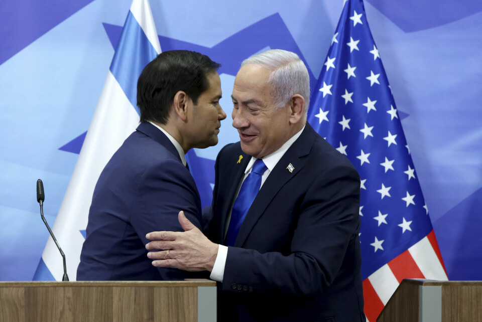 USAs utenriksminister Marco Rubio og Israels statsminister Benjamin Netanyahu avholdt en felles pressekonferanse under Rubios første israelbesøk søndag. Foto: Evelyn Hockstein / Pool Photo via AP / NTB USAs utenriksminister Marco Rubio og Israels statsminister Benjamin Netanyahu avholdt en felles pressekonferanse under Rubios første israelbesøk søndag. Foto: Evelyn Hockstein / Pool Photo via AP / NTB