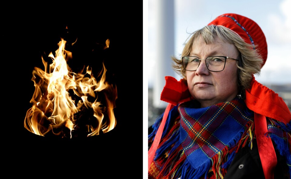 TALTE SJU VINDKRAFTPLANER: – Jeg kjenner formødrene mine, som puster meg i nakken og driver meg fram, og kjenner meg stødig i egen kultur, sier Ellinor Utsi. Ellinor Utsi og Thoralf Henriksen i Finnmark. Rásttigáisá og Nordkyn. Verdenssynet, samisk kultur og livsstil, og naturkrisen.