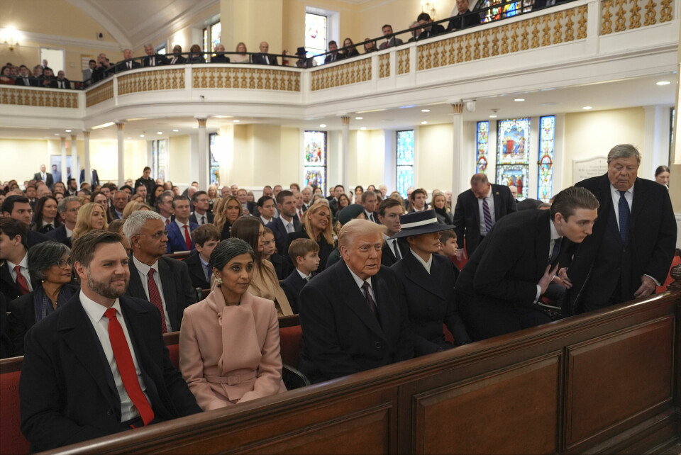Donald Trump (i midten) i St. John’s Episcopal Church i Washington. Foto: Evan Vucci / AP / NTB Donald Trump (i midten) i St. John’s Episcopal Church i Washington. Foto: Evan Vucci / AP / NTB
