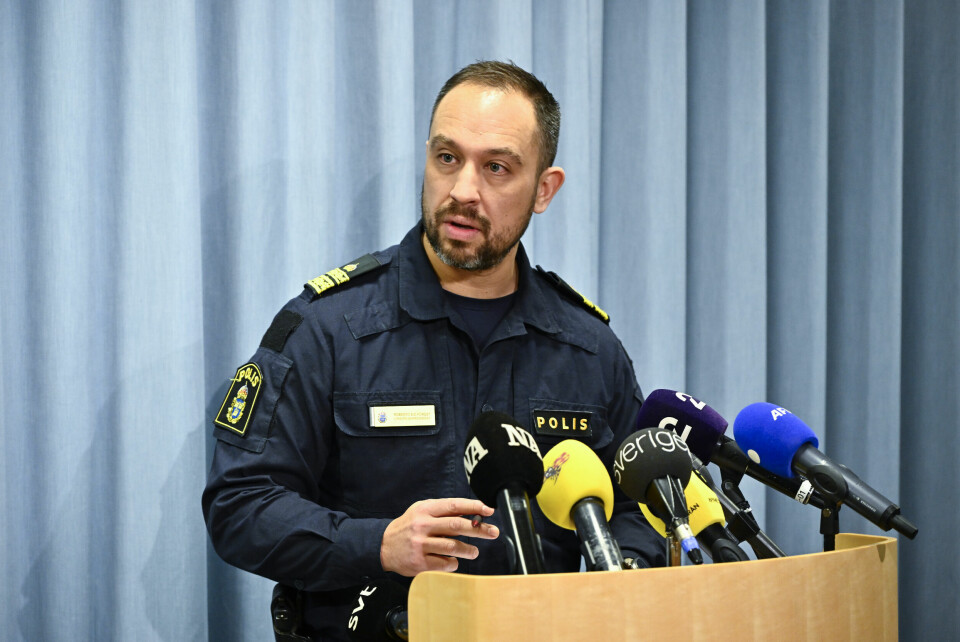 Politisjef Roberto Eid Forest i Örebro. Foto: Anders Wiklund /TT / NTB Politisjef Roberto Eid Forest i Örebro. Foto: Anders Wiklund /TT / NTB