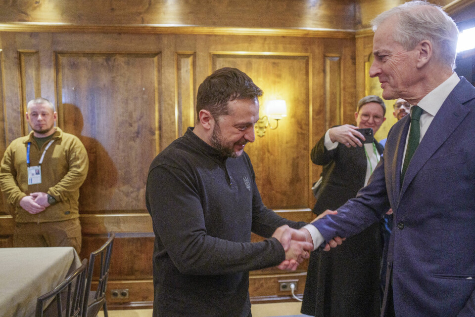 MØTE: Statsminister Jonas Gahr Støre møtte Ukrainas president Volodymyr Zelenskyj i München forrige uke. Torsdag har de snakket med hverandre igjen. Statsminister Jonas Gahr Støre møtte Ukrainas president Volodymyr Zelenskyj i München forrige uke. Torsdag har de snakket med hverandre igjen. Foto: Javad Parsa / NTB