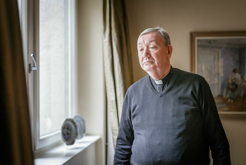 Biskop i Den katolske kirke i Oslo, Bernt Eidsvig. Foto: Alf Simensen Bernt Eidsvig, Katolsk Biskop, Oslo. 'det er en dyp, alvorlig krise. Vi kan ikke kalle det noe annet,'