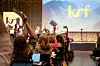 KrF har tatt stilling til regnbueflagg i skolegården, under KrFs ...