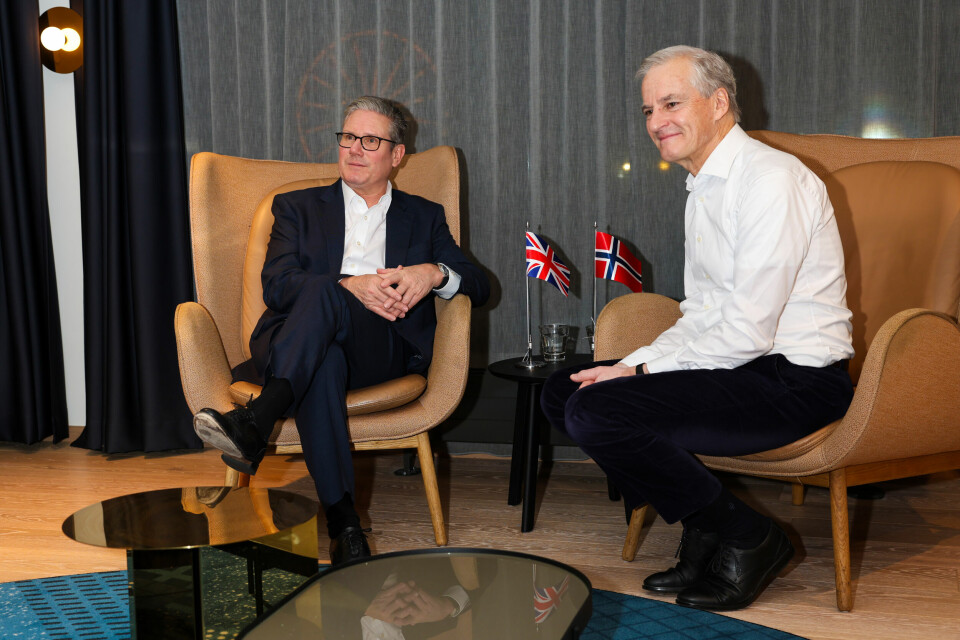 Den britiske statsministeren Keir Starmer var i desember i Bergen sammen med statsminister Jonas Gahr Støre. De to snakket sammen før møtet i Paris senere i dag. Foto: Silje Katrine Robinson / NTB Den britiske statsministeren Keir Starmer møtte mandag morgen sin norske kollega i Bergen. Foto: Silje Katrine Robinson / NTB